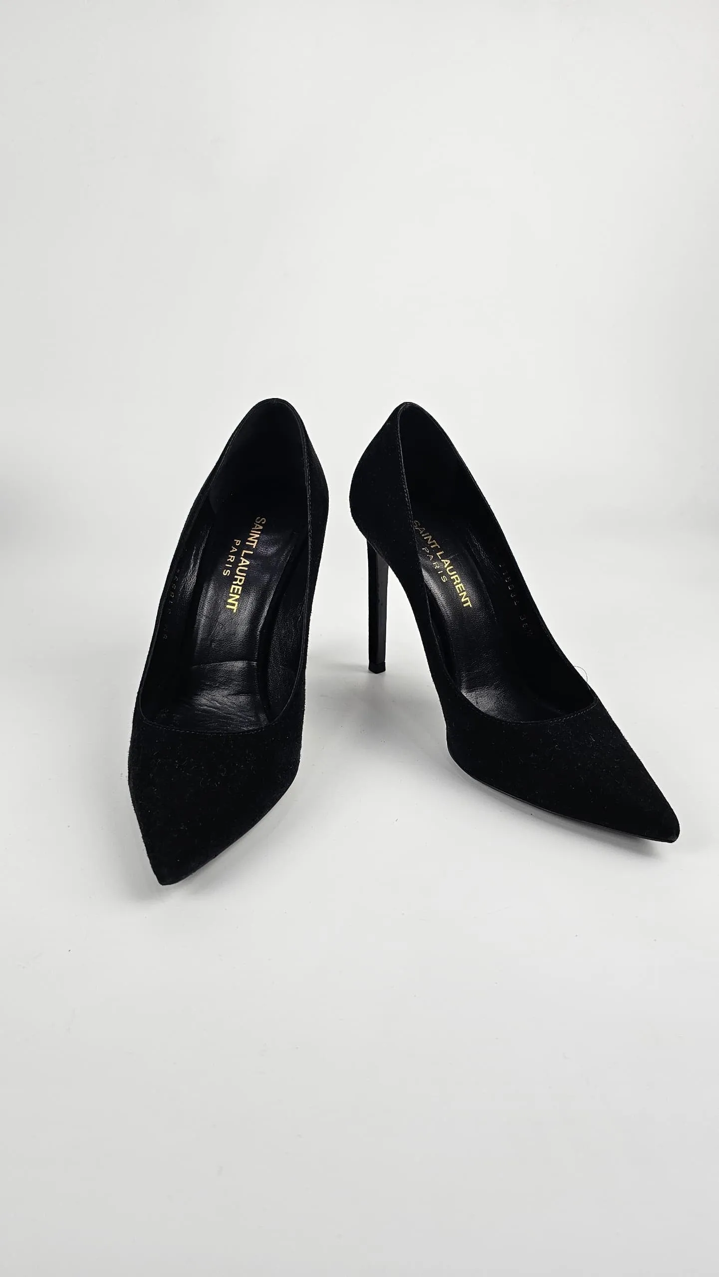 Zoe 105 Suede Leather Pumps Black