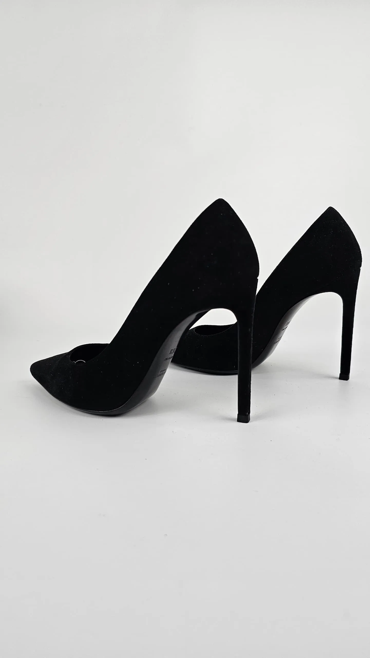 Zoe 105 Suede Leather Pumps Black