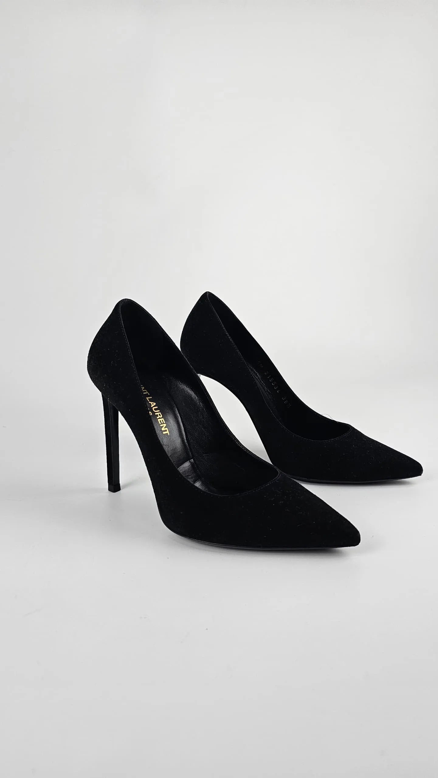 Zoe 105 Suede Leather Pumps Black